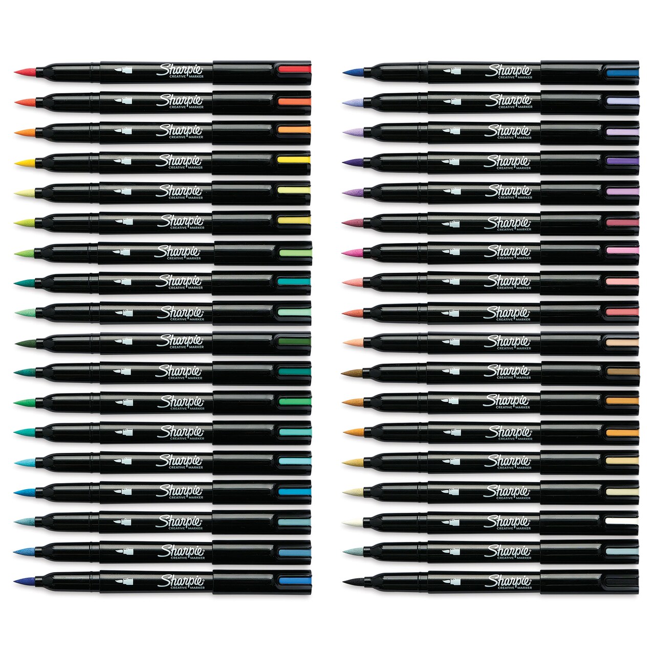Sharpie Creative Acrylic Markers - Set of 36, Assorted, Brush Tip